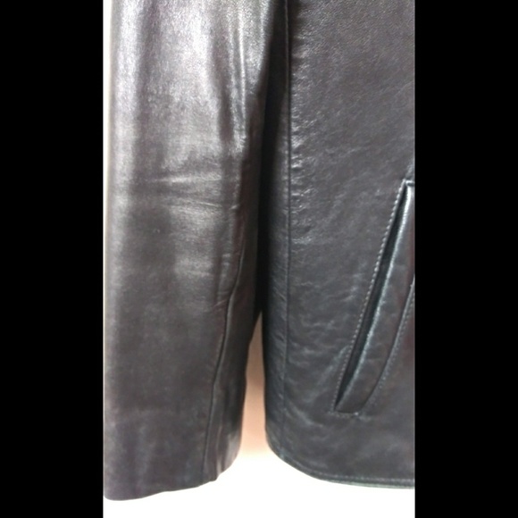 Adler Collection Lamb Skin Jacket Black Size Small - Picture 3 of 7